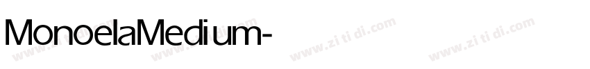 Monoela Medium字体转换